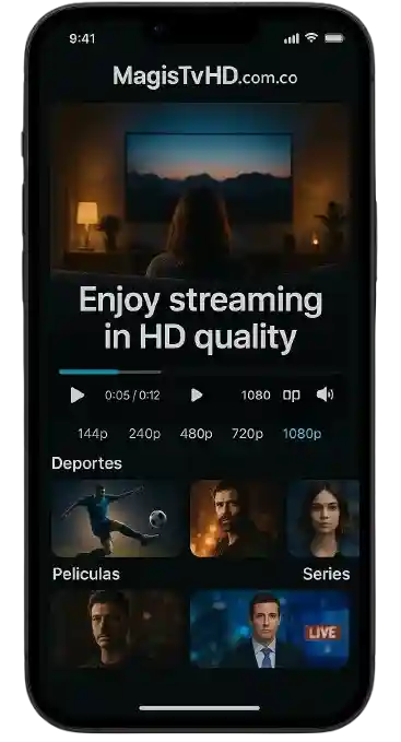 Disfrute de transmisión en calidad HD
